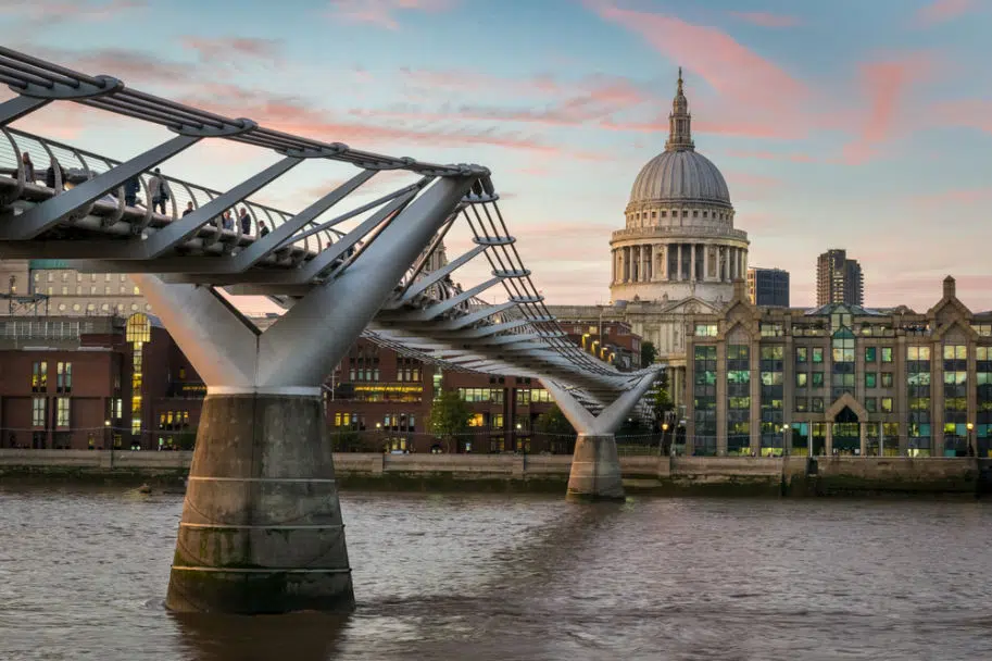 millennium bridge locacoes harry potter em londres