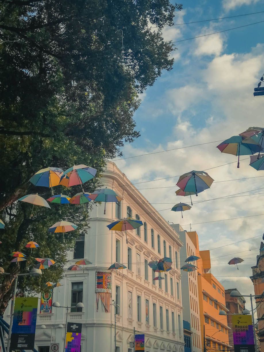 Guarda-chuvas de frevo no Recife Antigo