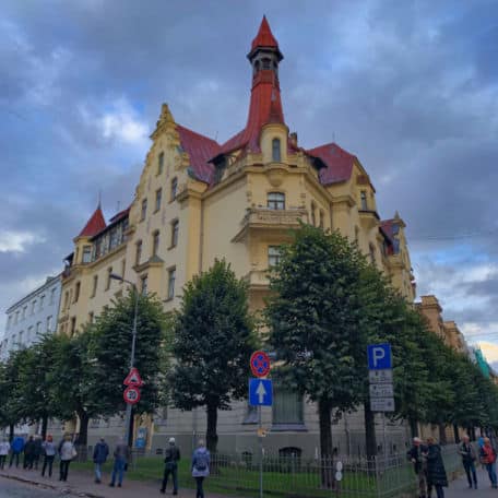 museu distrito de art nouveau em riga letonia