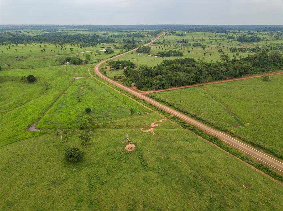 vista aérea de um geoglifo no acre 