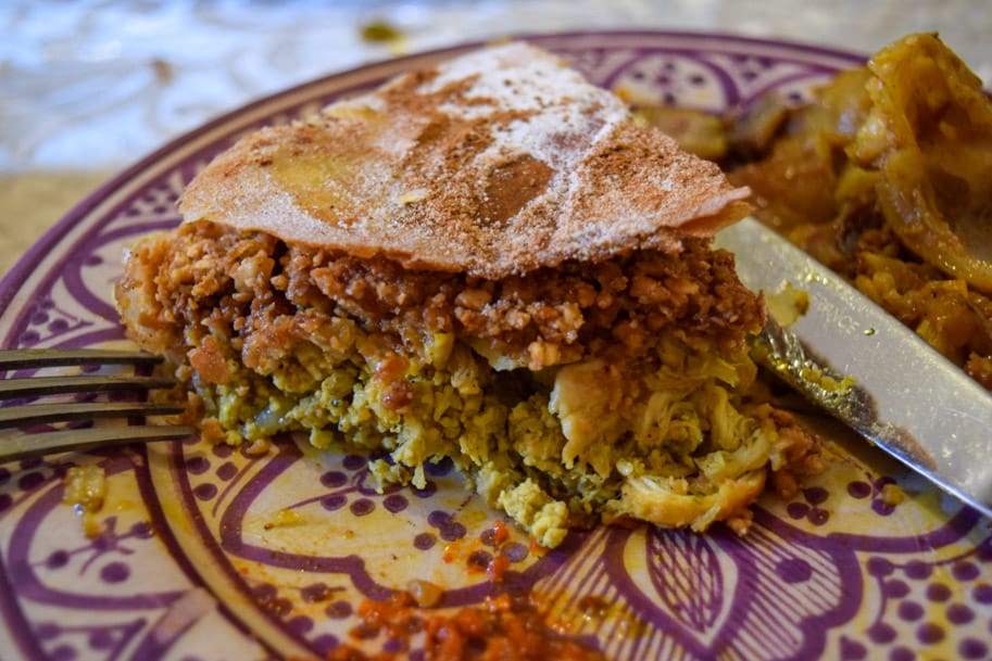 aula de culinaria marrakech pastilla