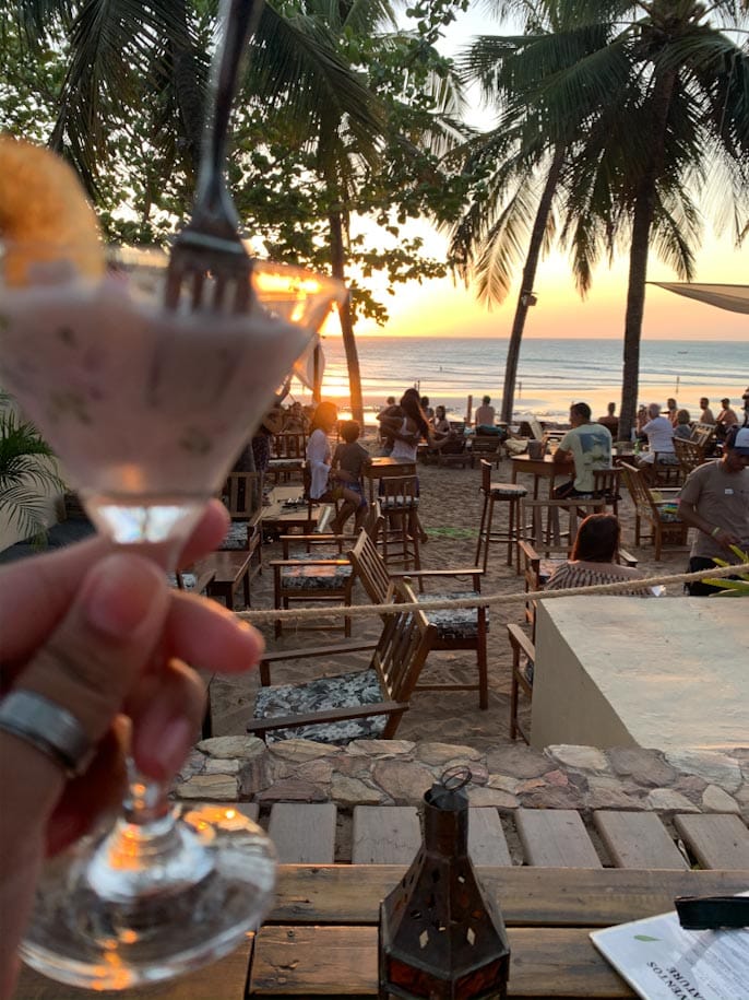 comida praia por do sol no clubventos jericoacoara rota das emoções