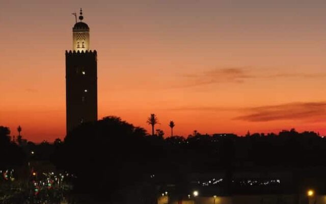 por do sol em marrakech