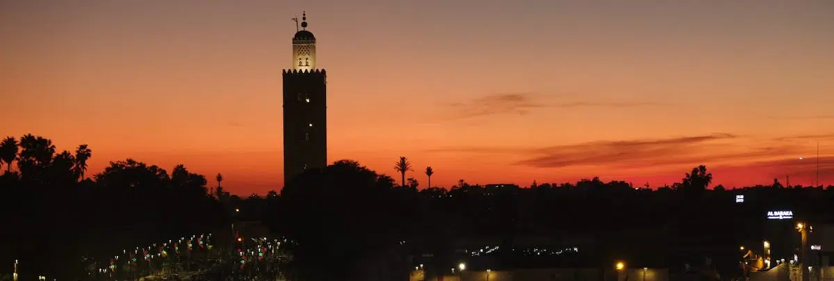 por do sol em marrakech