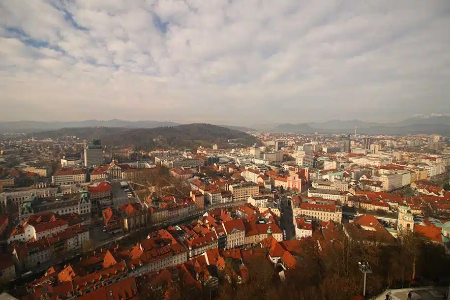 vista de liubliana, capital da eslovênia