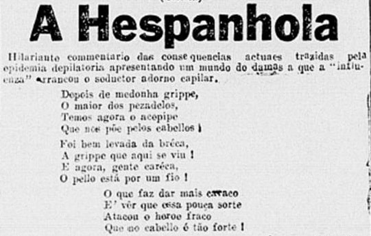 marchinha sobre a gripe espanhola