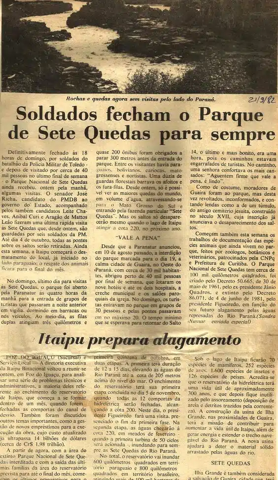 Inauguração de Itaipu