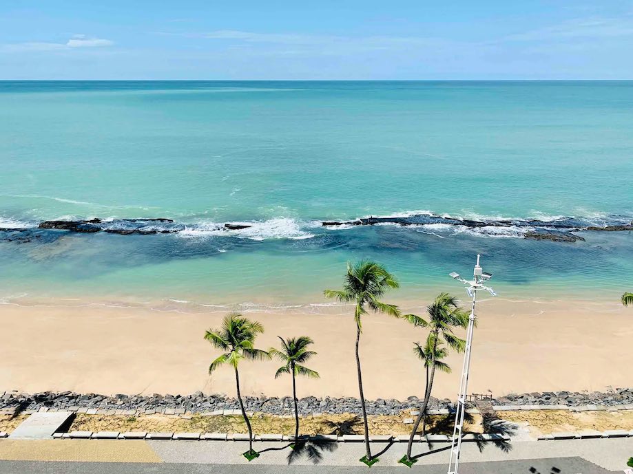 Vista de apartamento para alugar em Recife, praia de Boa Viagem