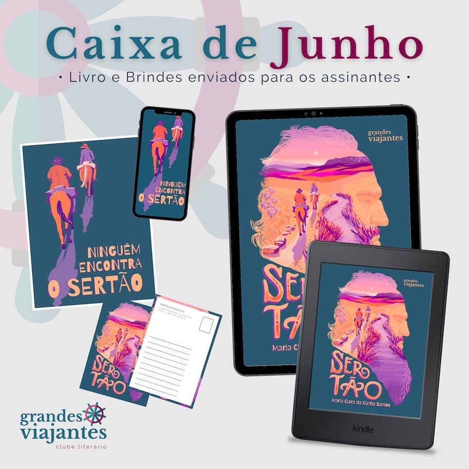 caixa de junho clube literário grandes viajantes