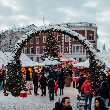 mercado de natal em riga