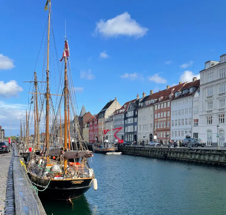 Nyhavn porto em Copenhague