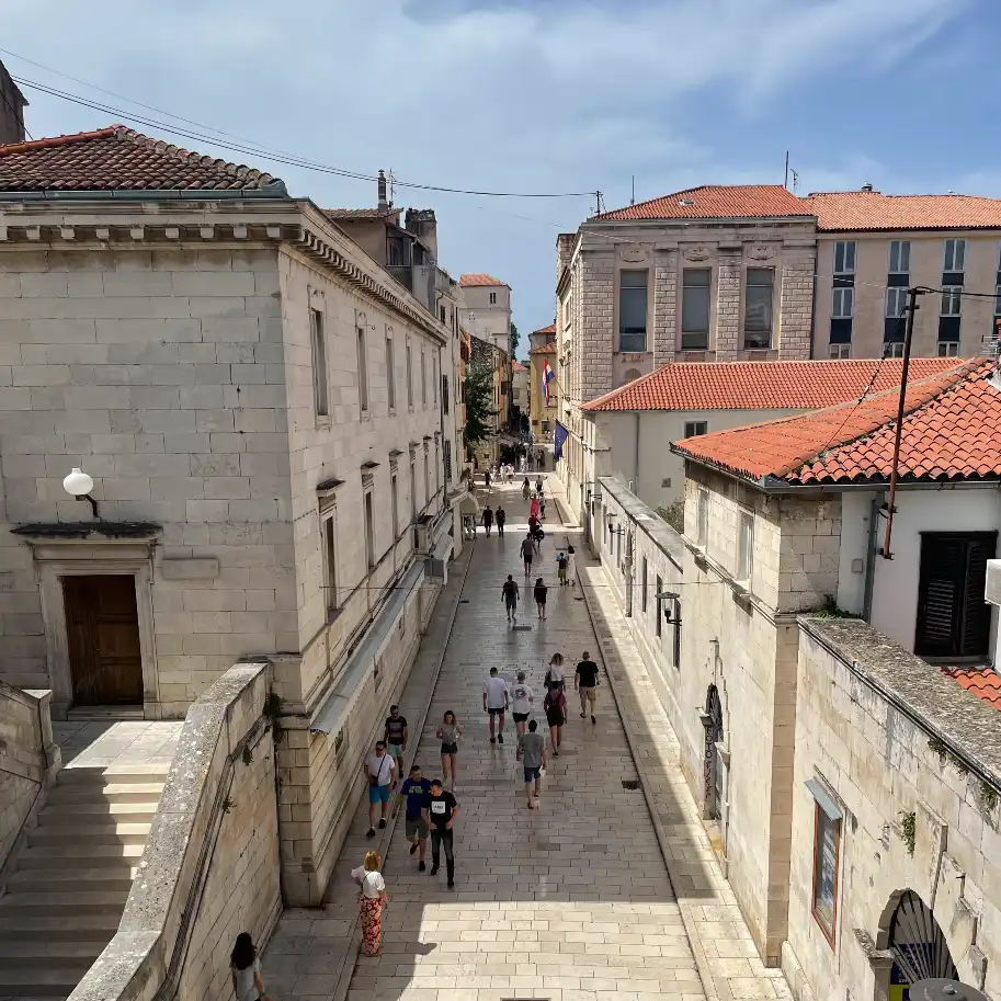 centro historico de zadar visto das muralhas