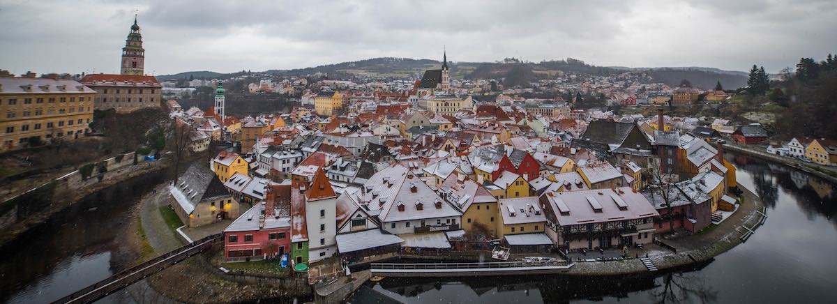 cesky krumlov republica tcheca vista panoramica saiba onde se hospedar