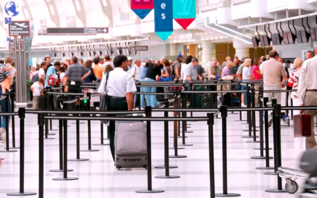 Aeroporto na Europa, imigração Espaço Schengen