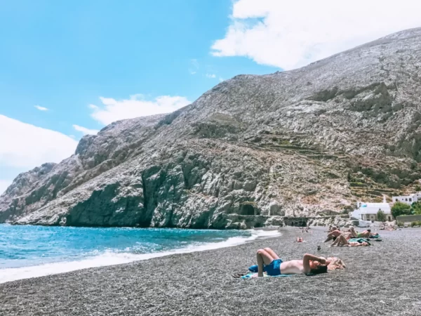 praia pedra santorini