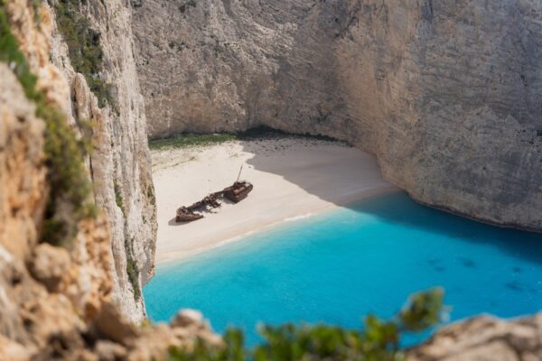 navagio beach zakhyntos grecia praia naufrágio barco praia