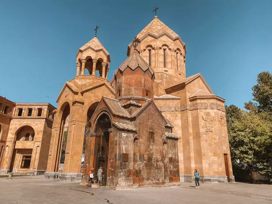 Igrejas históricas no centro de Yerevan, Armenia
