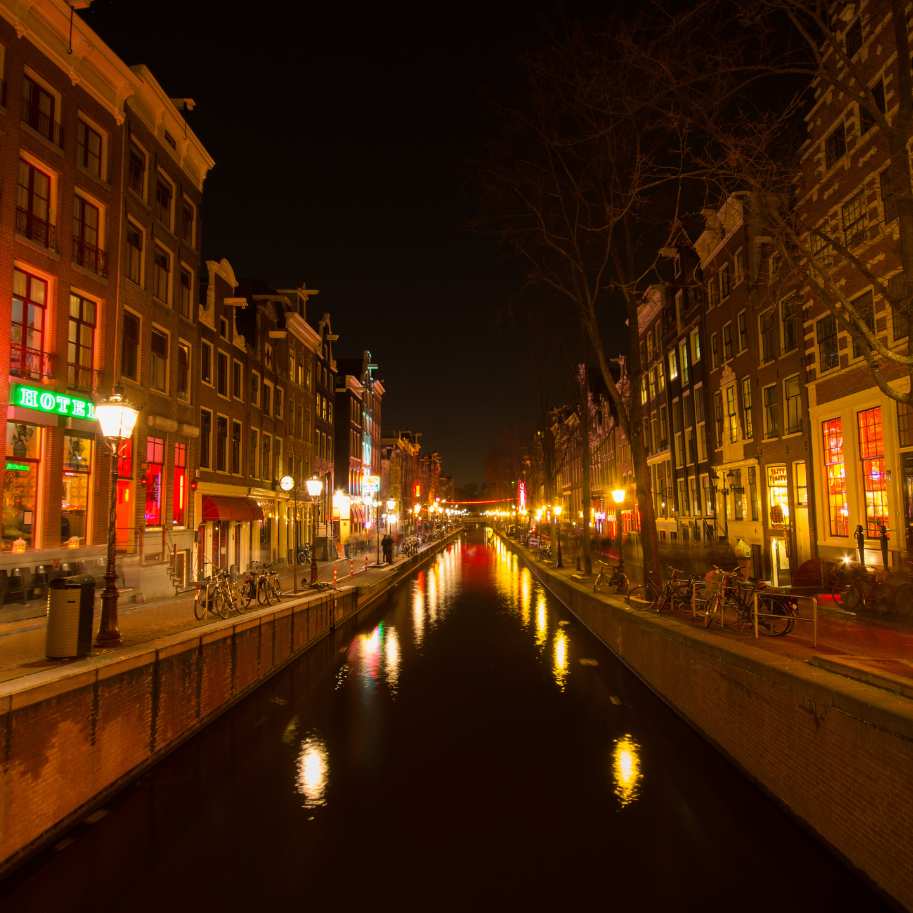 red light district em amsterdam