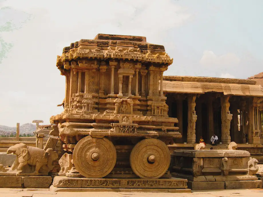 Stone Chariot em Hampi, Índia 