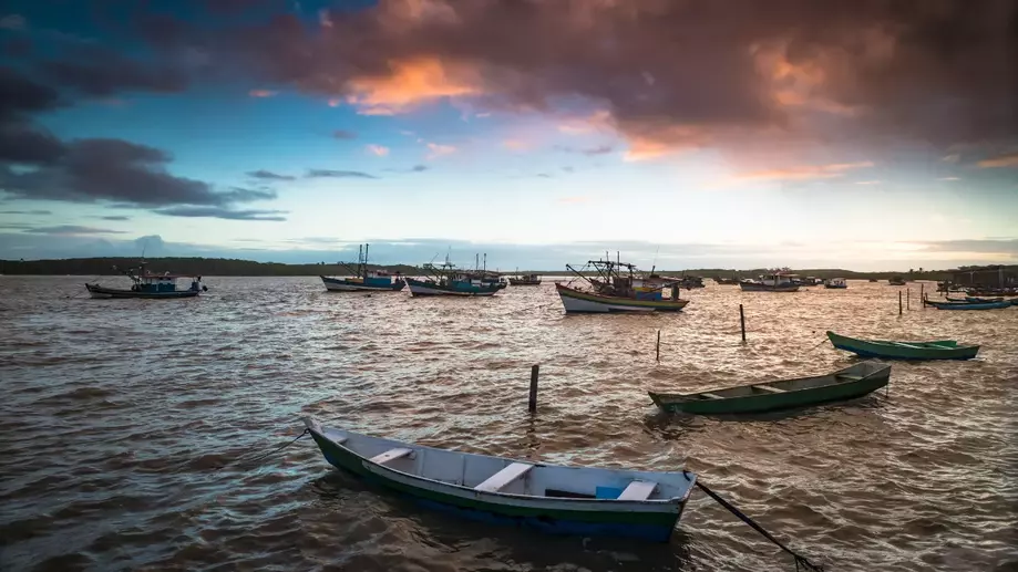 Barcos em Conceição da Barra, Espírito Santo