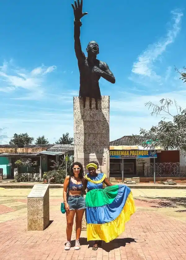 Estátua de Benkos Biohó, San Basílio Palenque 