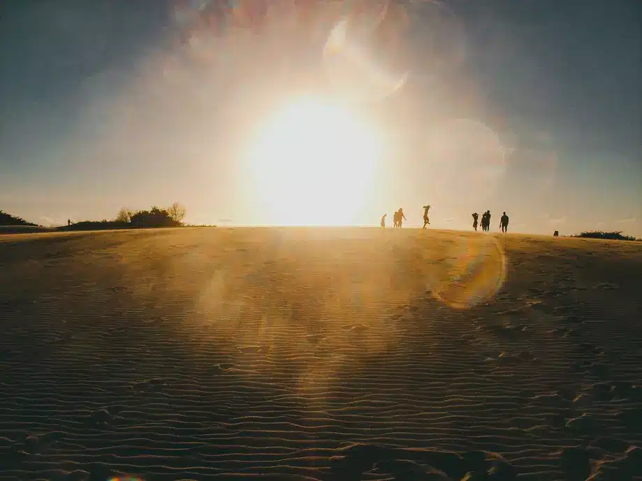 Por do sol nas dunas de Itaúnas - ES