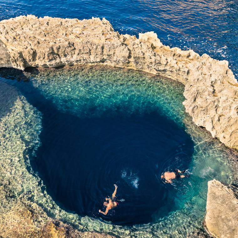 Snorkelling em Gozo Malta