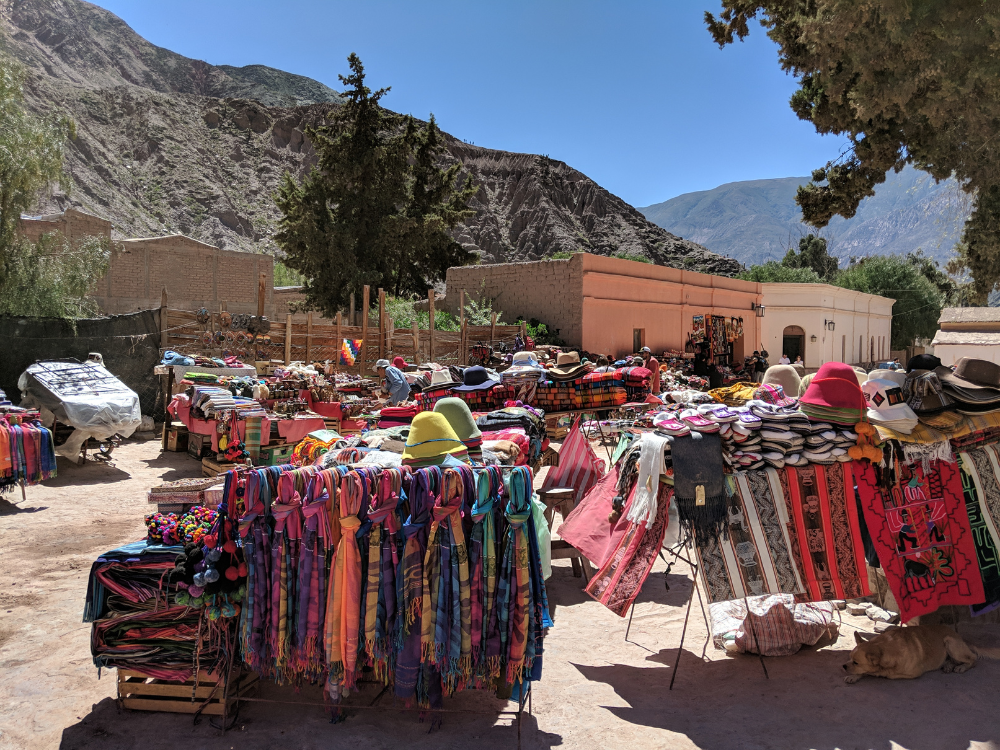 Mercado de artesanato de Purmamarca, Argentina