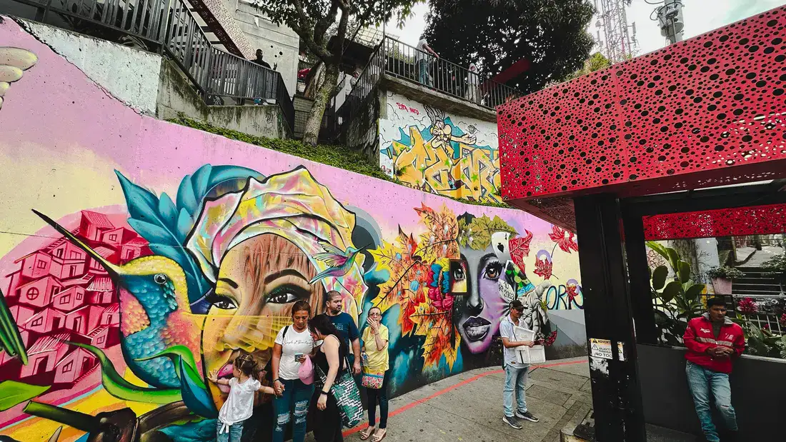 Arte de rua na Comuna 13, em Medellín 