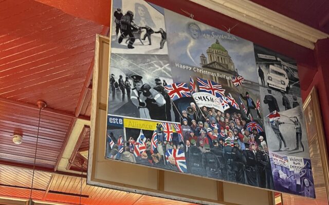 quadro do the troubles num pub em belfast