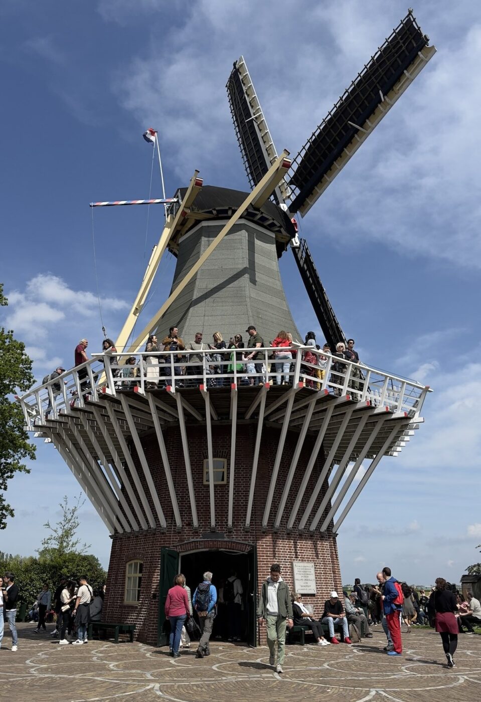moinho de vento em keukenhof