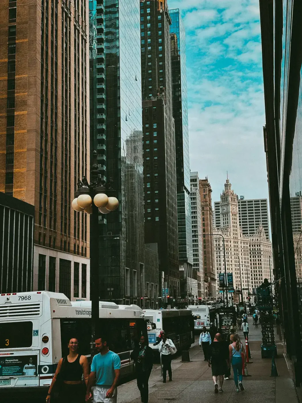 Prédios no centro de Chicago