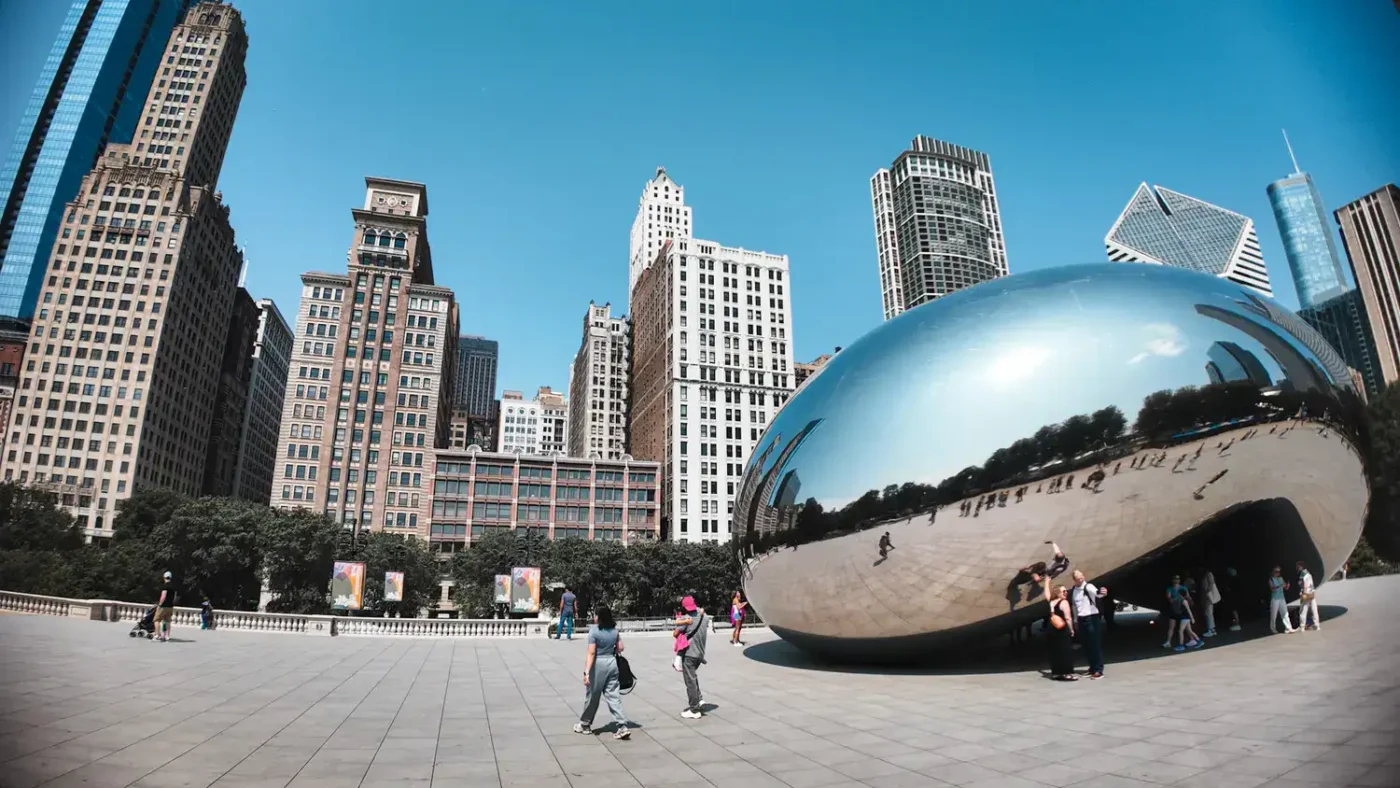 The bean, no Millennium Park, em Chicago