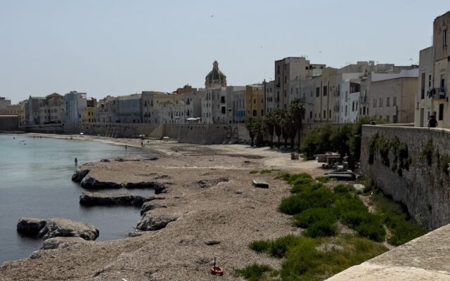 trapani vista do muro leste