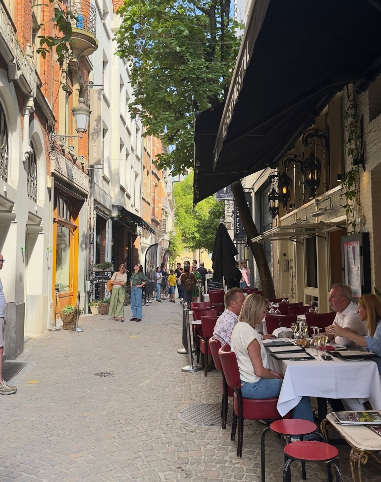 rua do centro de estacao central de antuerpia